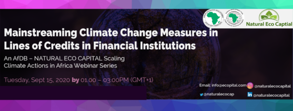 Webinar Replay: Mainstreaming Climate Change in Lines of Credits of Financial Institutions