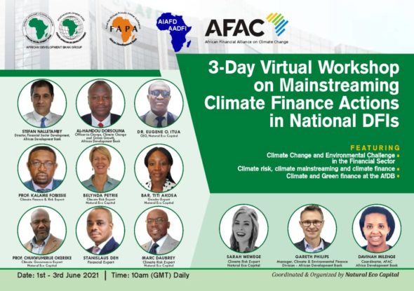 African Development Bank trains experts from development finance institutions on climate finance action strategy and management